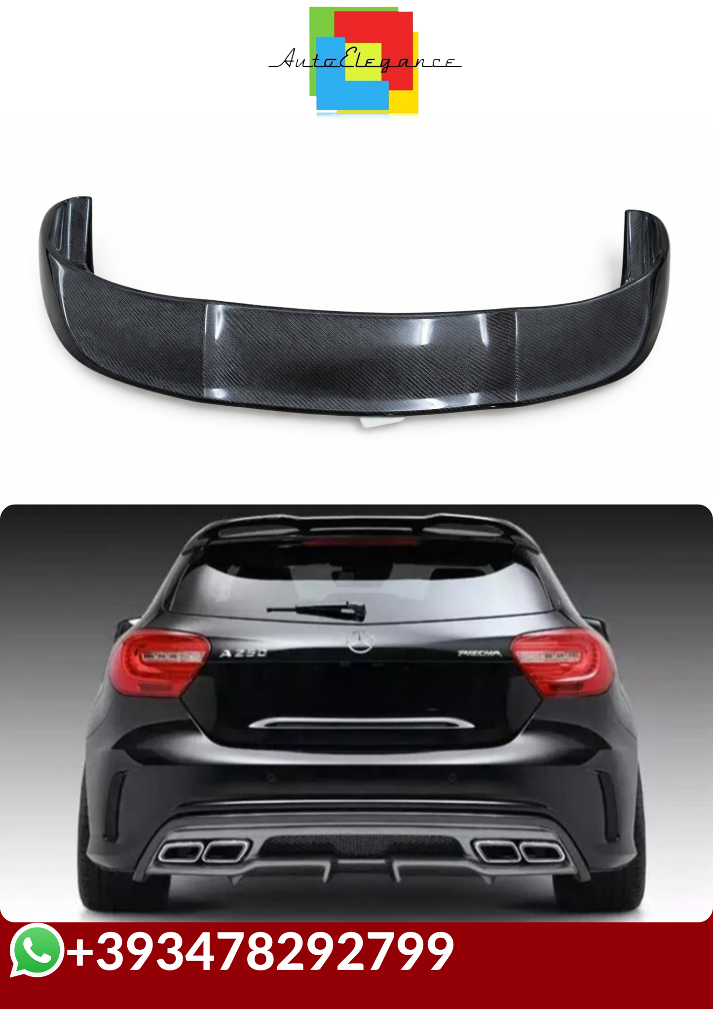 💕SPOILER MERCEDES CLASSE A  W176   12-18 CARBON 💕