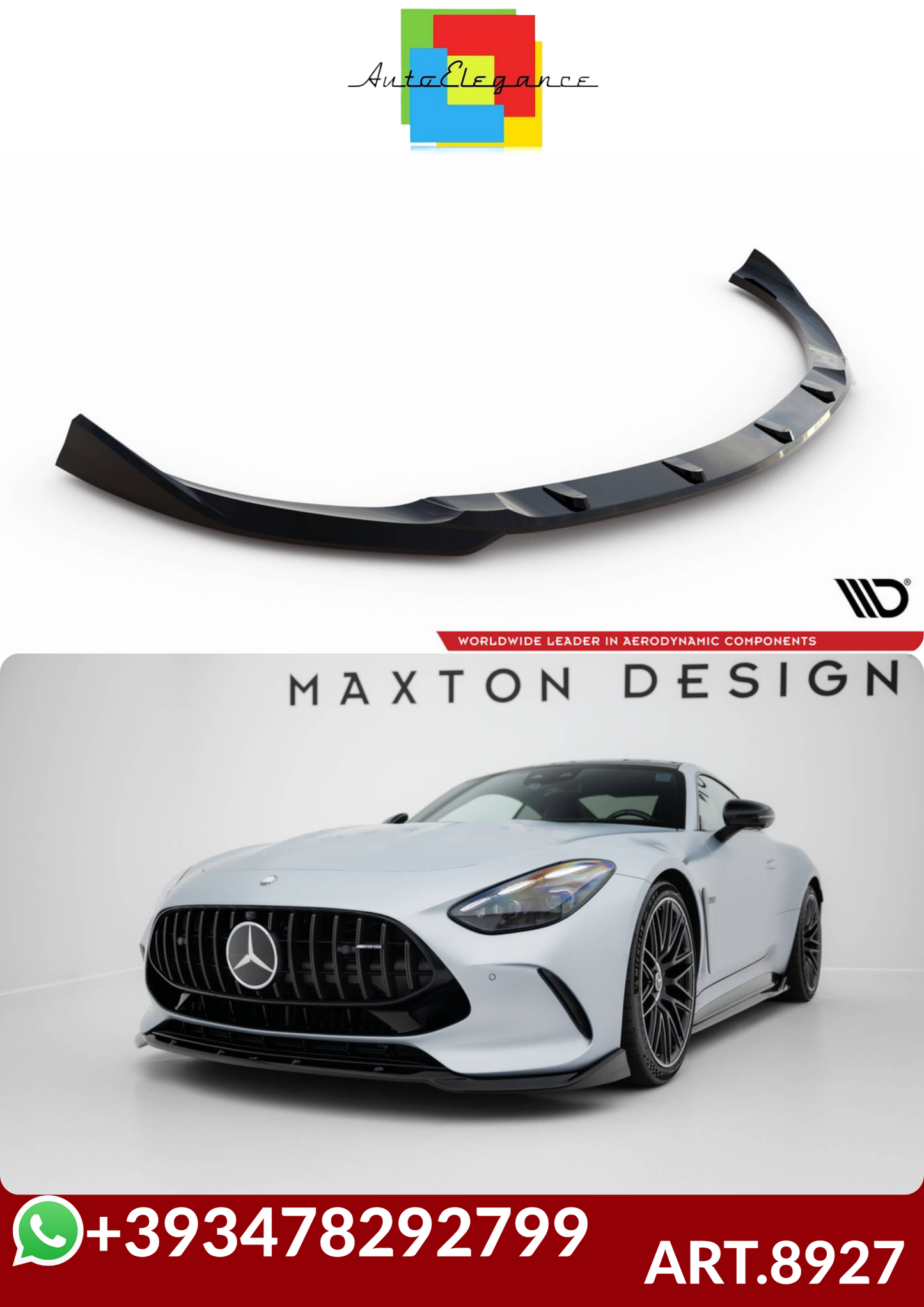 💕ART.8927 Splitter V.2 Mercedes-AMG GT 63 / 55 / 63 S E Performance C192💕