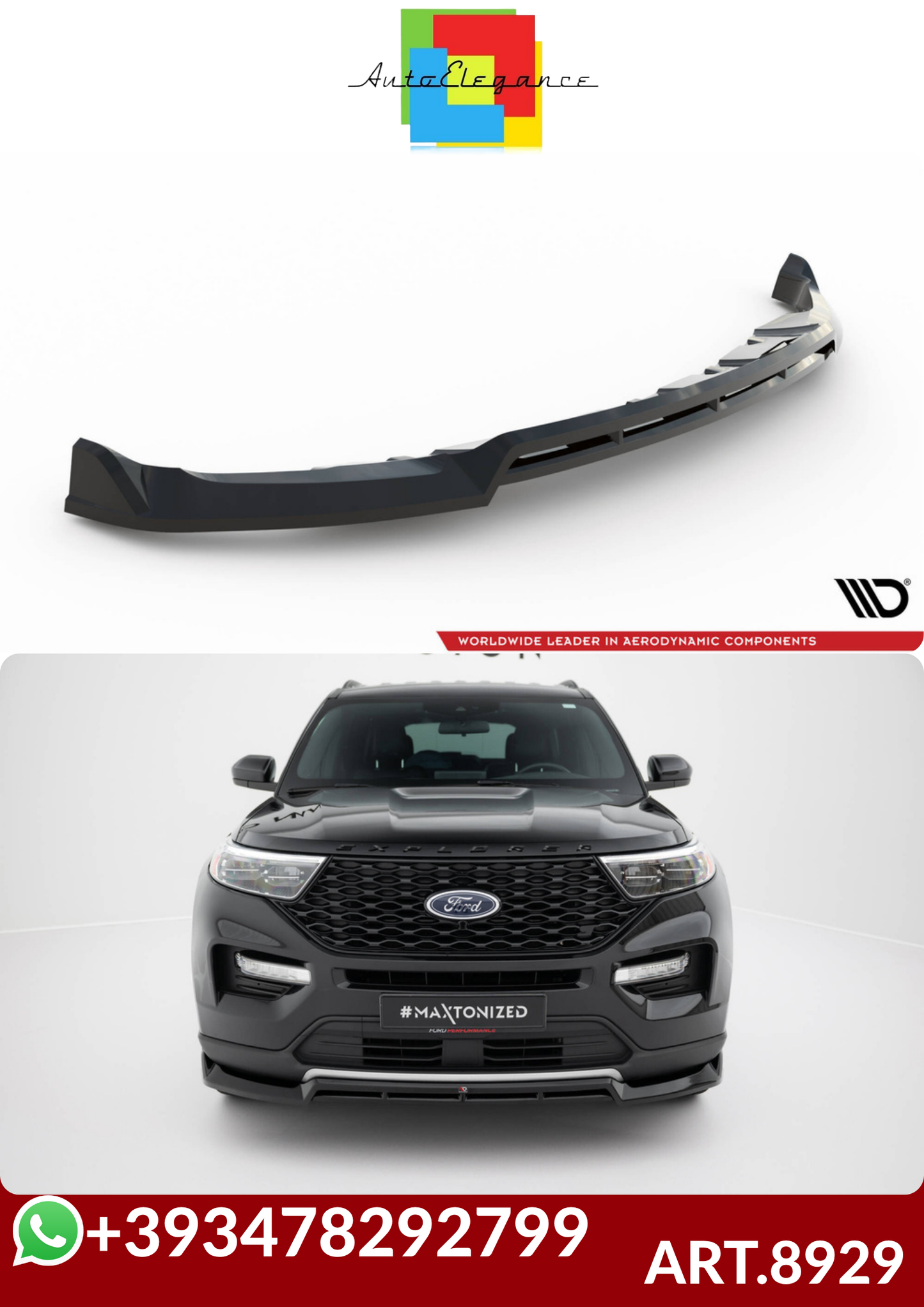💕ART.8929 Splitter Ford Explorer XLT Mk6💕
