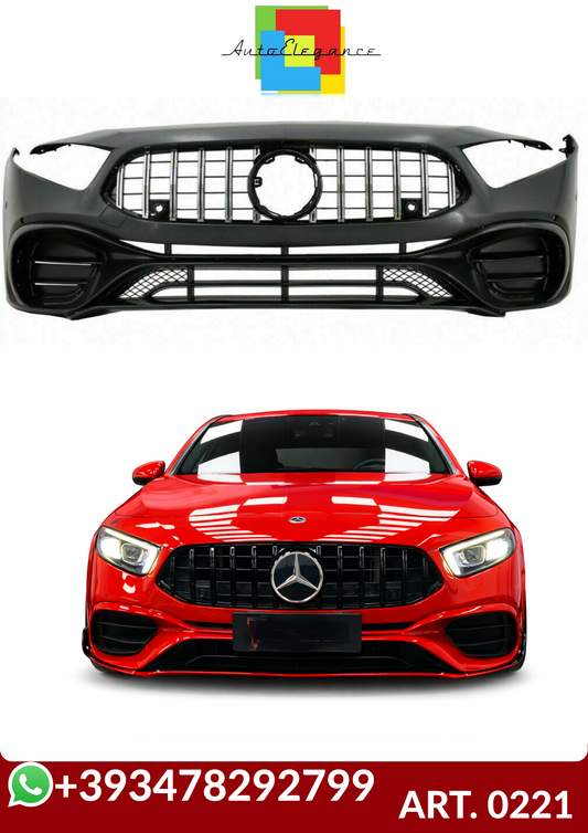 💕ART. 0221 PARAURTI ANTERIORE MERCEDES CLASSE A W177 V177 LOOK AMG A45S💕