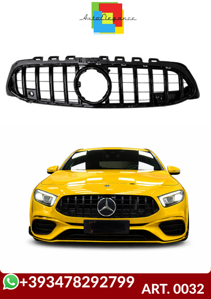 💕ART. 0032 GRIGLIA MERCEDES CLASSE A W177 AMG LOOK GT NERA SENZA CAMERA💕