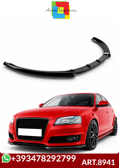 💕ART.8941 SPLITTER AUDI A3 8P 2008-2012  NERO  LUCIDO💕