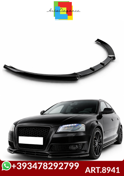 💕ART.8941 SPLITTER AUDI A3 8P 2008-2012  NERO  LUCIDO💕
