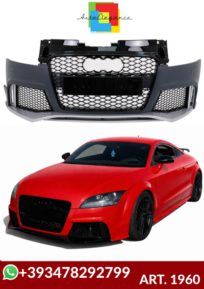 💕ART. 1960 PARAURTI ANTERIORE  AUDI TT 8J 2008-2014 LOOK RSTT💕
