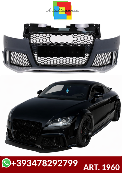 💕ART. 1960 PARAURTI ANTERIORE  AUDI TT 8J 2008-2014 LOOK RSTT💕