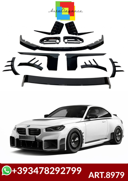💕ART.8979  BODYKIT BMW G87 M2 Look M Performance Nero lucido 💕