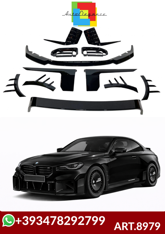 💕ART.8979  BODYKIT BMW G87 M2 Look M Performance Nero lucido 💕