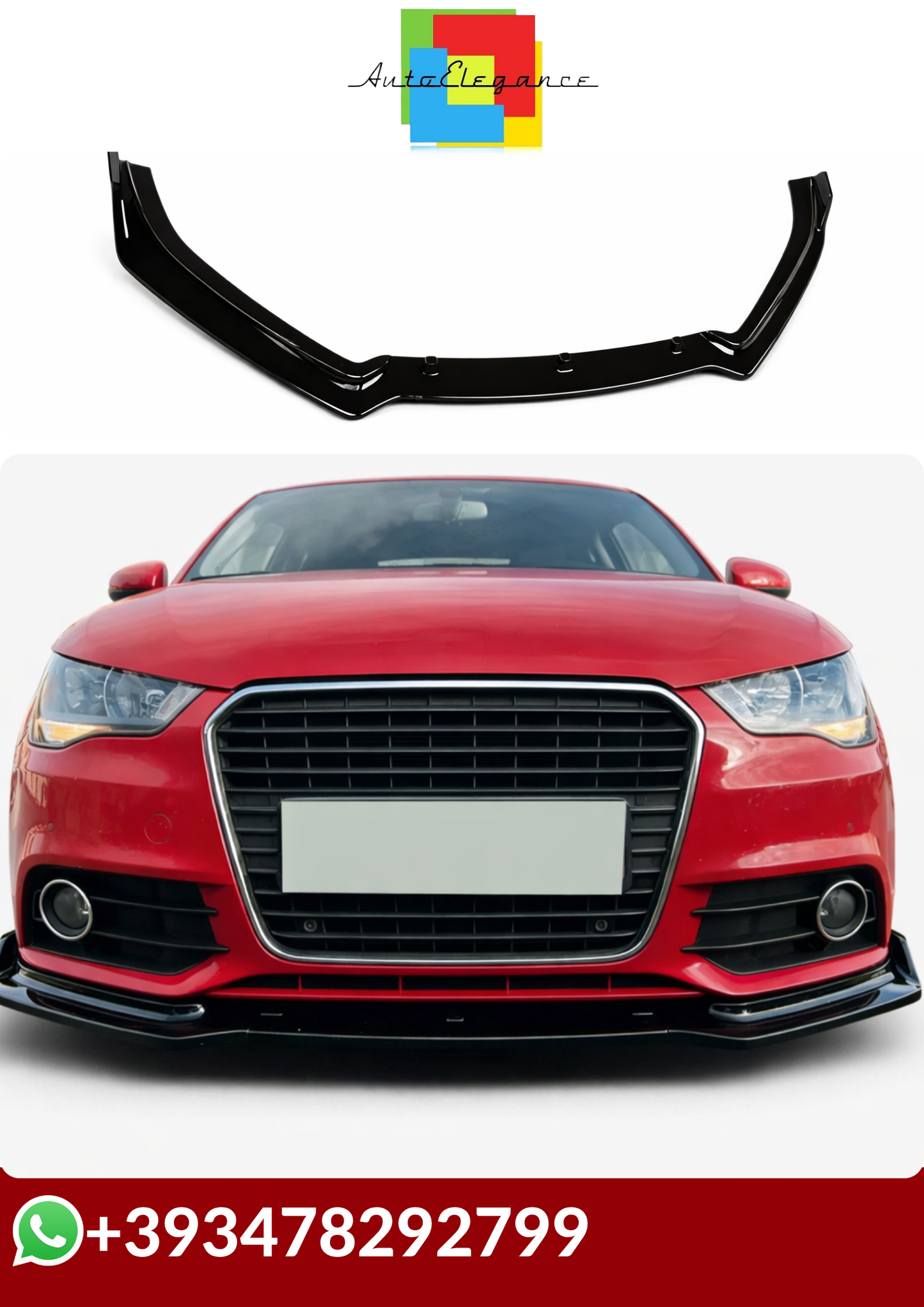 💕 SPLITTER  Audi A1 8X Ego 3-Door 2010-2014  💕