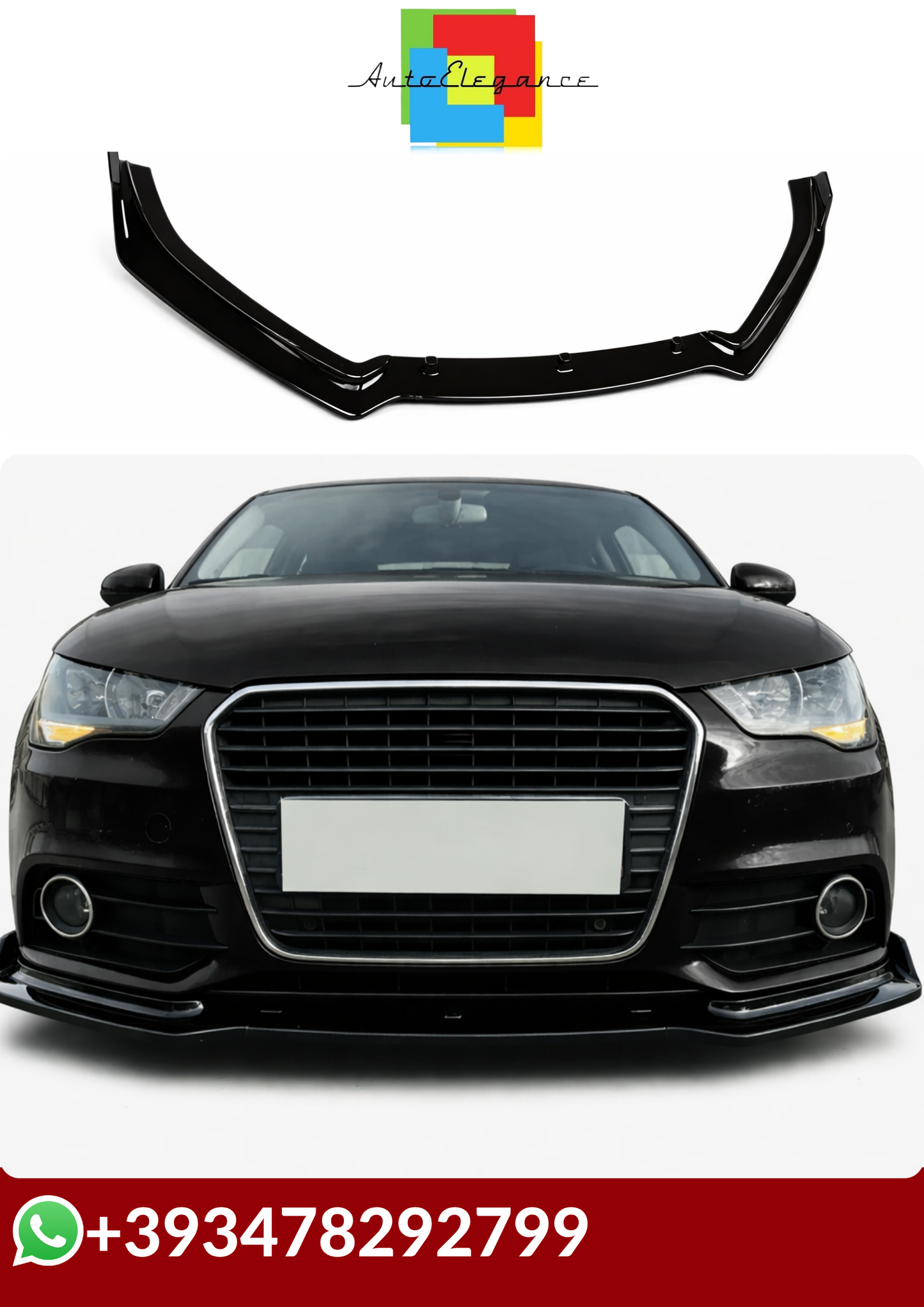 💕 SPLITTER  Audi A1 8X Ego 3-Door 2010-2014  💕