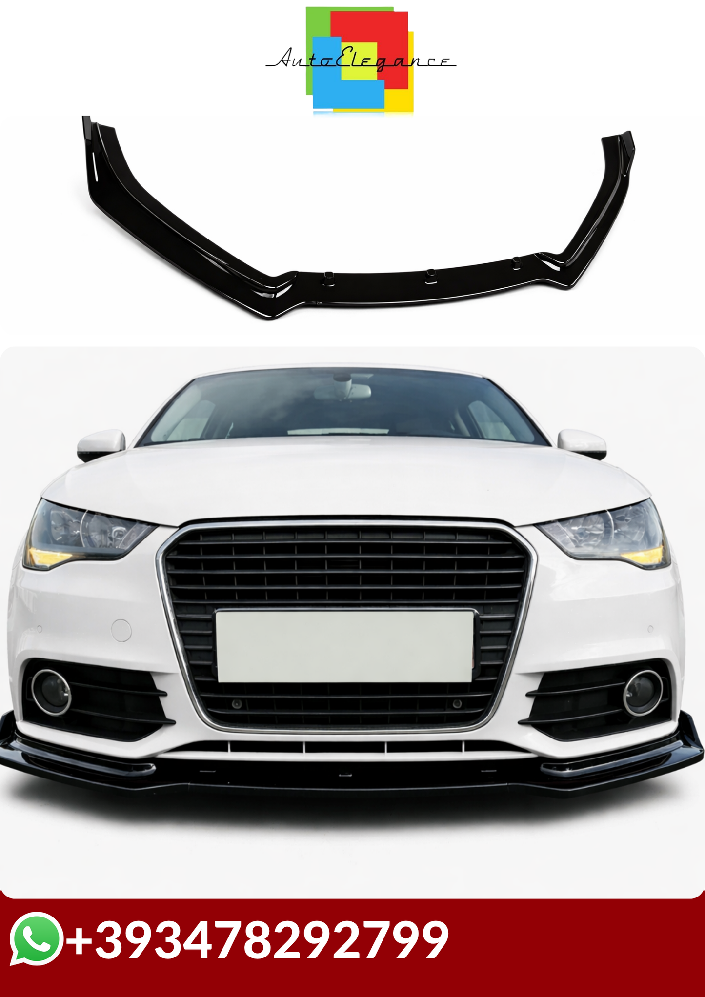 💕 SPLITTER  Audi A1 8X Ego 3-Door 2010-2014  💕
