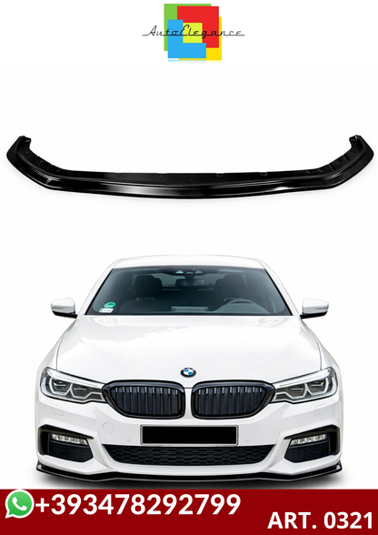 💕ART. 0321 SPLITTER BMW SERIE 5 G30 G31 2017-2020 MSPORT NERO LUCIDO💕