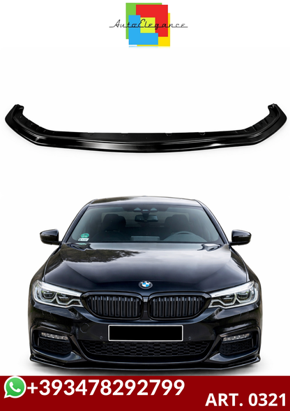 💕ART. 0321 SPLITTER BMW SERIE 5 G30 G31 2017-2020 MSPORT NERO LUCIDO💕