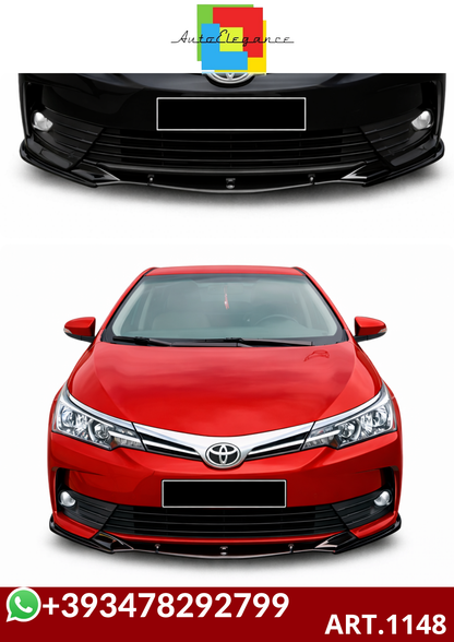 💕ART.1148  SPLITTER TOYOTA COROLLA E170 2013-2018 TREND NERO LUCIDO💕