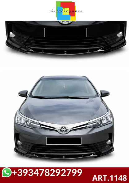 💕ART.1148  SPLITTER TOYOTA COROLLA E170 2013-2018 TREND NERO LUCIDO💕