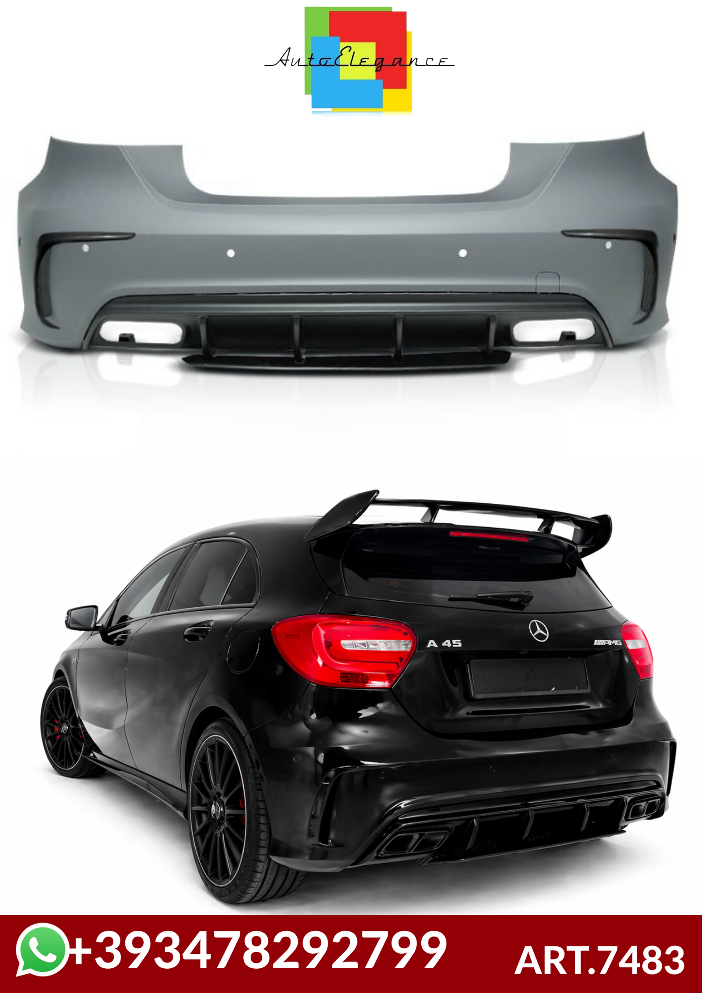 💕ART.7483 PARAURTI  POSTERIORI MERCEDES Classe A W176 15-18💕