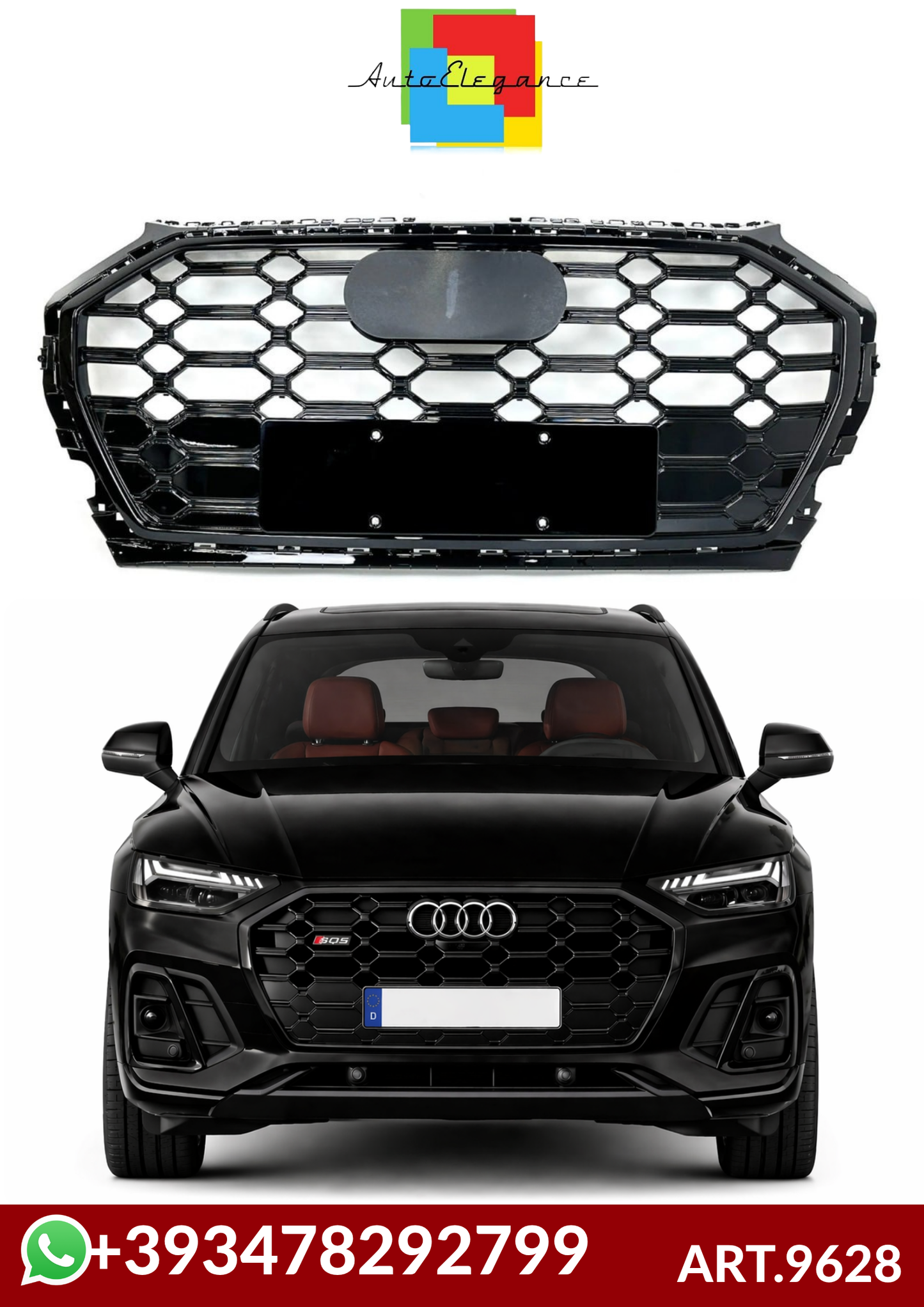 💕ART.9628 GRIGLIA  SQ5 Look Audi Q5 FY 2021 – 2024💕
