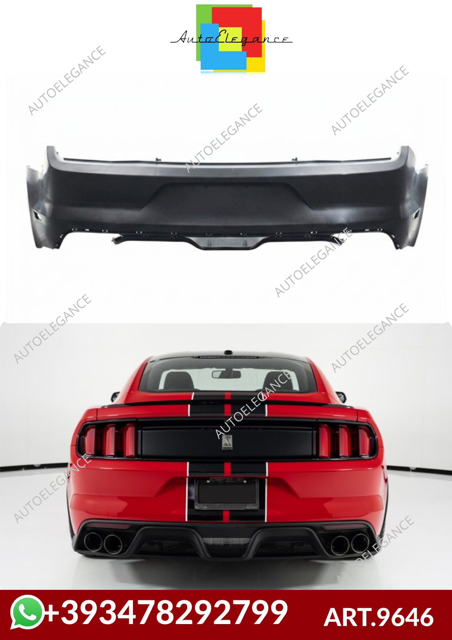 💕ART.9646 PARAURTI  ANTERIORI Ford Mustang VI (2015-2022)💕