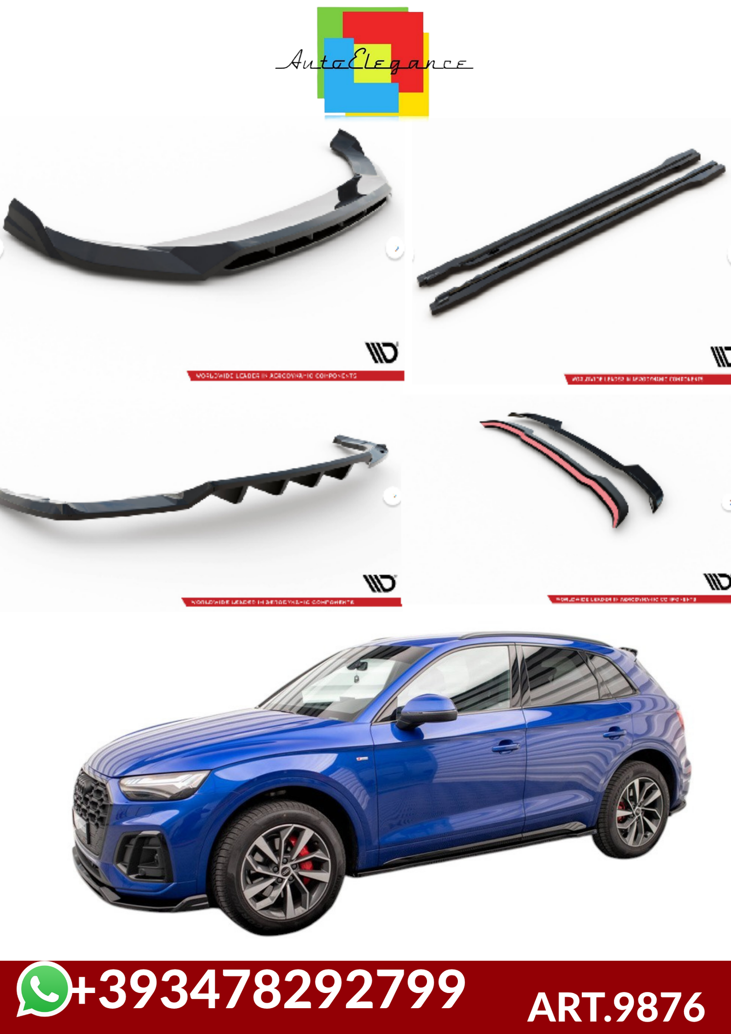 💕ART.9876 BODYKIT Audi Q5 S-Line SUV Mk2 Facelift💕