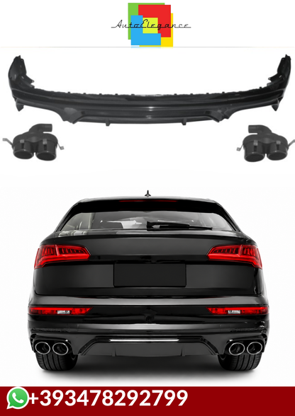 💕DIFFUSORI AUDI Q5 S-LINE   SQ5 STYLE NERO LUCIDO 2018-2020💕