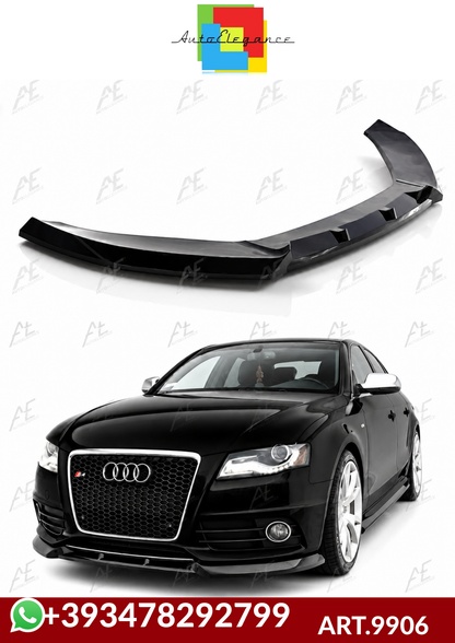 💕ART.9906  Splitter  Audi A4 S B8 2008+ b8 8k solo paraurti sline nero lucido💕