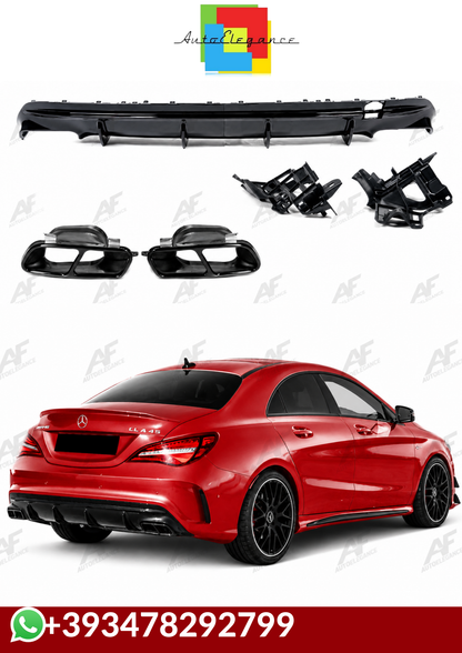 💕DIFFUSORI  MERCEDES CLA W117 AMG NERO LUCIDO   13-19💕