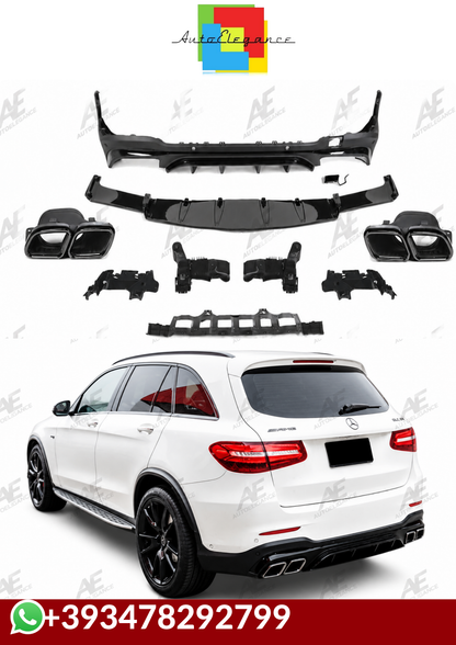 💕DISFFUSORI MERCEDES GLC X253 AMG FACELIFT GLC63 NERO  LUCIDO💕