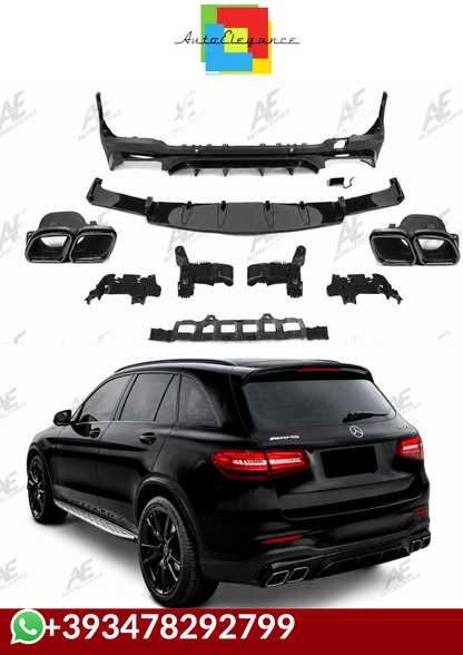 💕DISFFUSORI MERCEDES GLC X253 AMG FACELIFT GLC63 NERO  LUCIDO💕