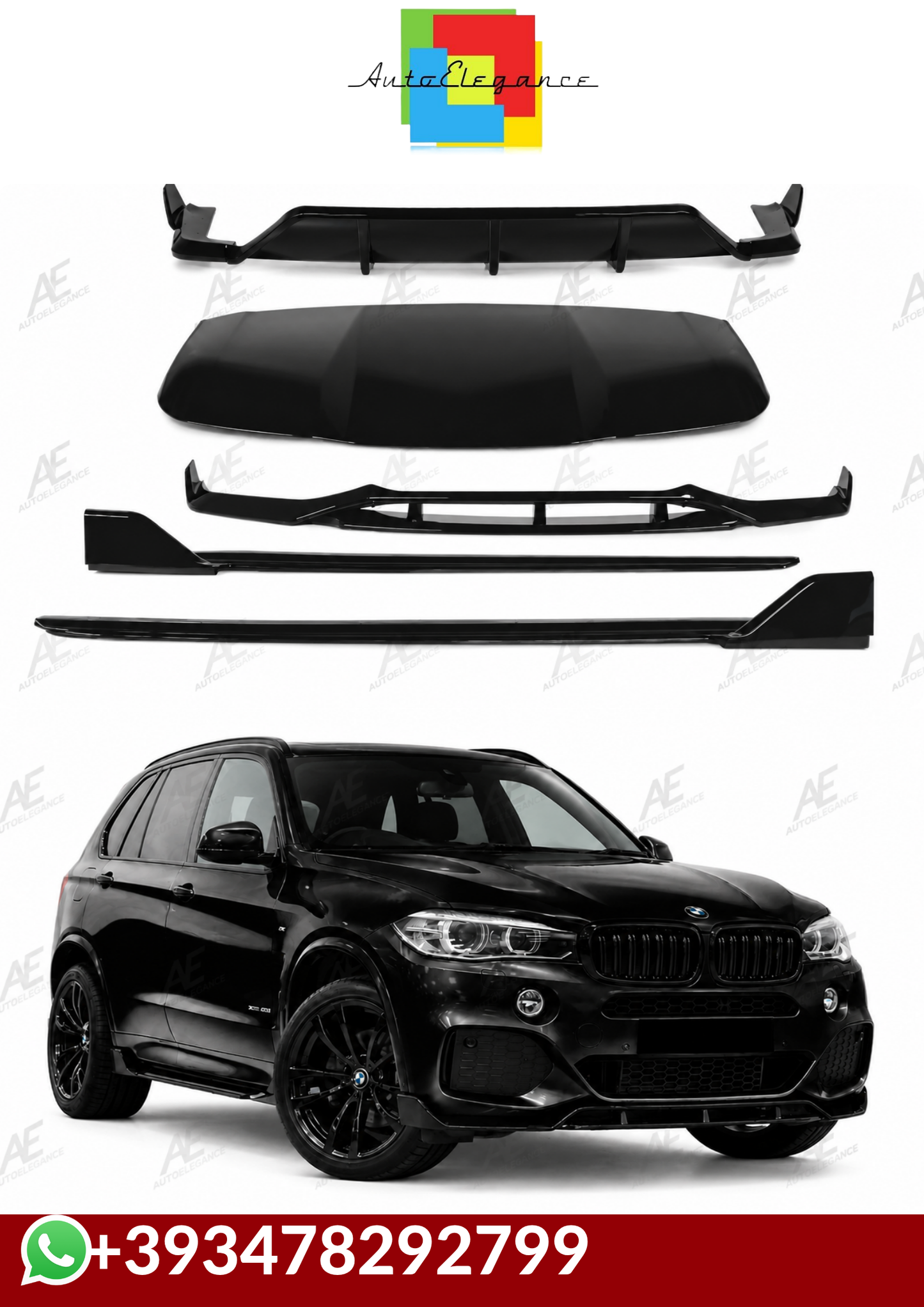 💕BODYKIT BMW X5 F15 M SPORT NERO LUCIDO💕