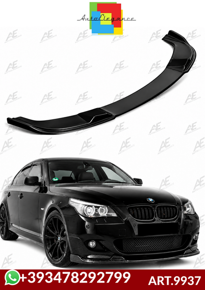 💕ART.9937 SPLITTER BMW 5 E60 2003+ SOLO PER PARAURTI MTECH NERO LUCIDO💕