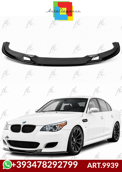 💕ART.9939 SPLITTER BMW E60 2003+ SOLO PER PARAURTI M5STYLE  NERO LUCIDO 💕