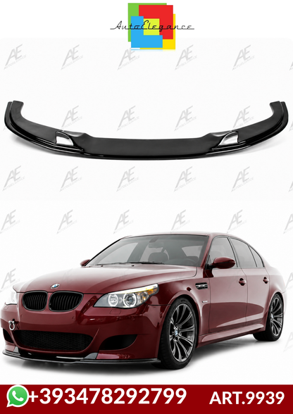💕ART.9939 SPLITTER BMW E60 2003+ SOLO PER PARAURTI M5STYLE  NERO LUCIDO 💕