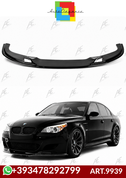 💕ART.9939 SPLITTER BMW E60 2003+ SOLO PER PARAURTI M5STYLE  NERO LUCIDO 💕