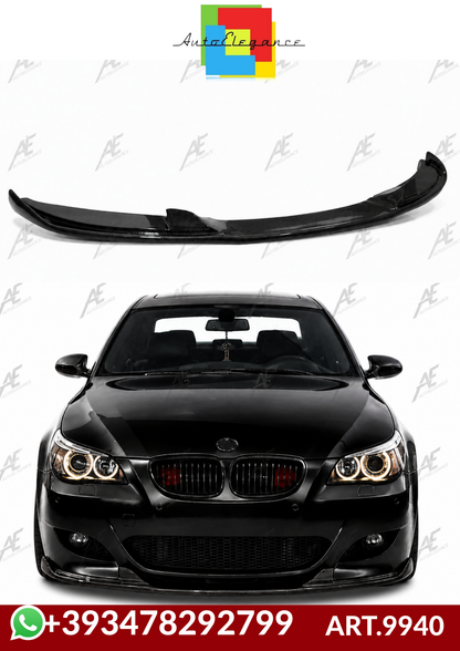 💕ART.9940 SPLITTER BMW E60 2003+ SOLO PER PARAURTI M5STYLE  NERO LUCIDO 💕