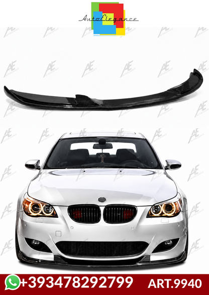 💕ART.9940 SPLITTER BMW E60 2003+ SOLO PER PARAURTI M5STYLE  NERO LUCIDO 💕