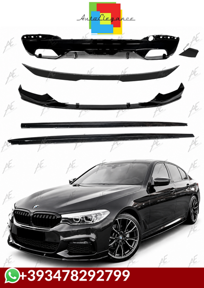 💕BODYKIT  BMW SERIE 5 G30 G31 PRE-LCI M SPORT NERO  LUCIDO💕