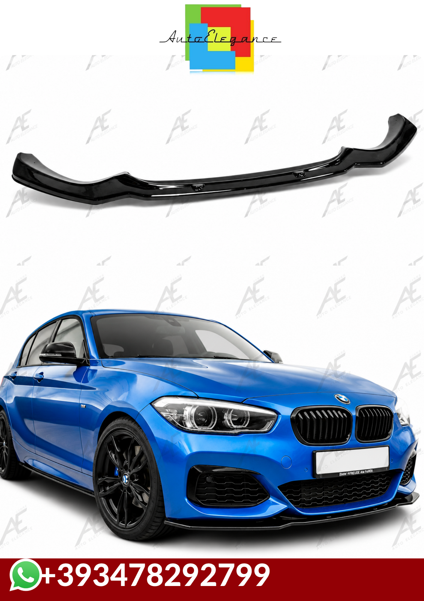 💕SPLITTER  BMW 1 F20 LCI 2015+ NERO LUCIDO  💕