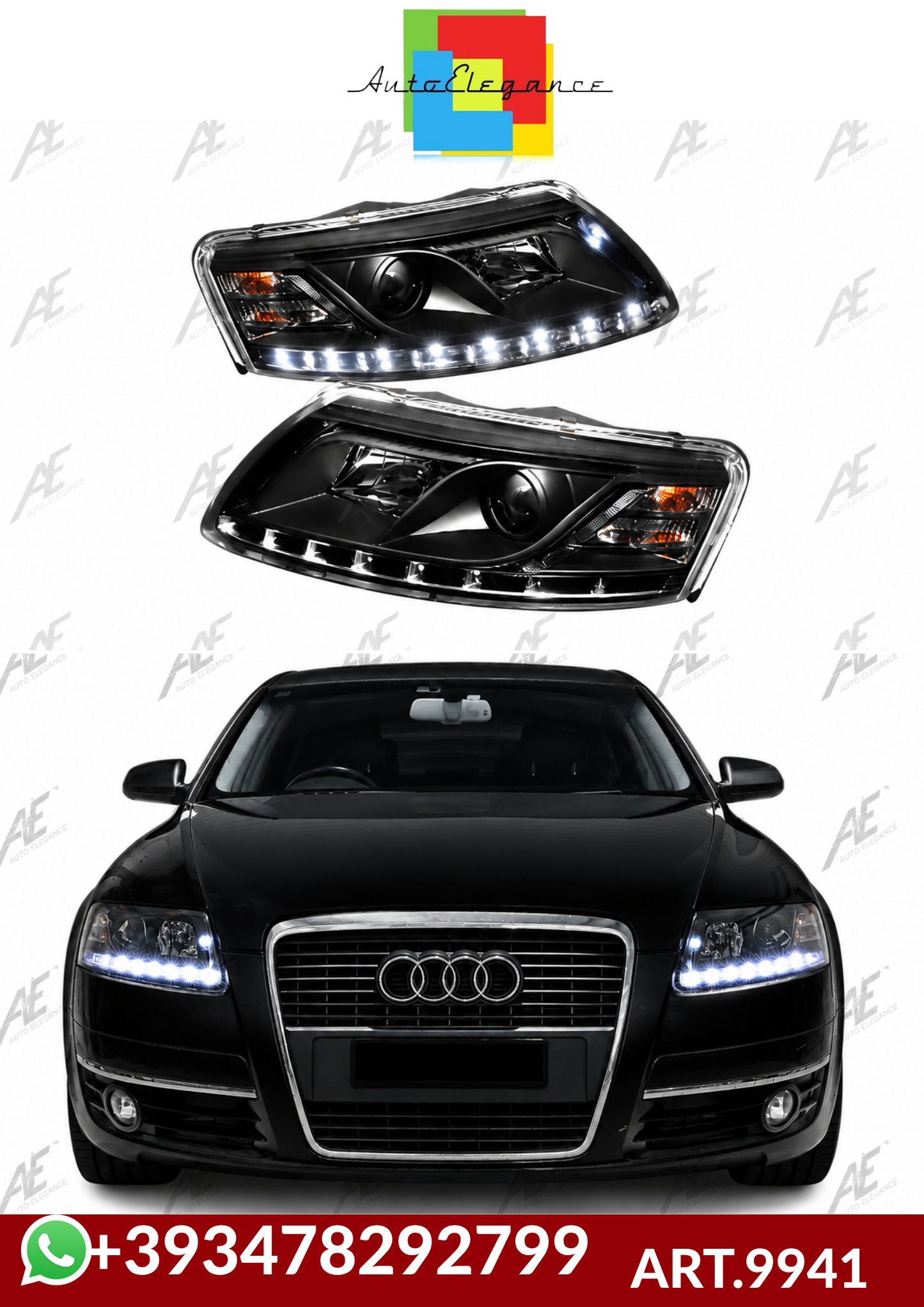 💕ART.9941 FARI  ANTERIOIRI  AUDI A6 2004-2011 C6 4F Headlights💕