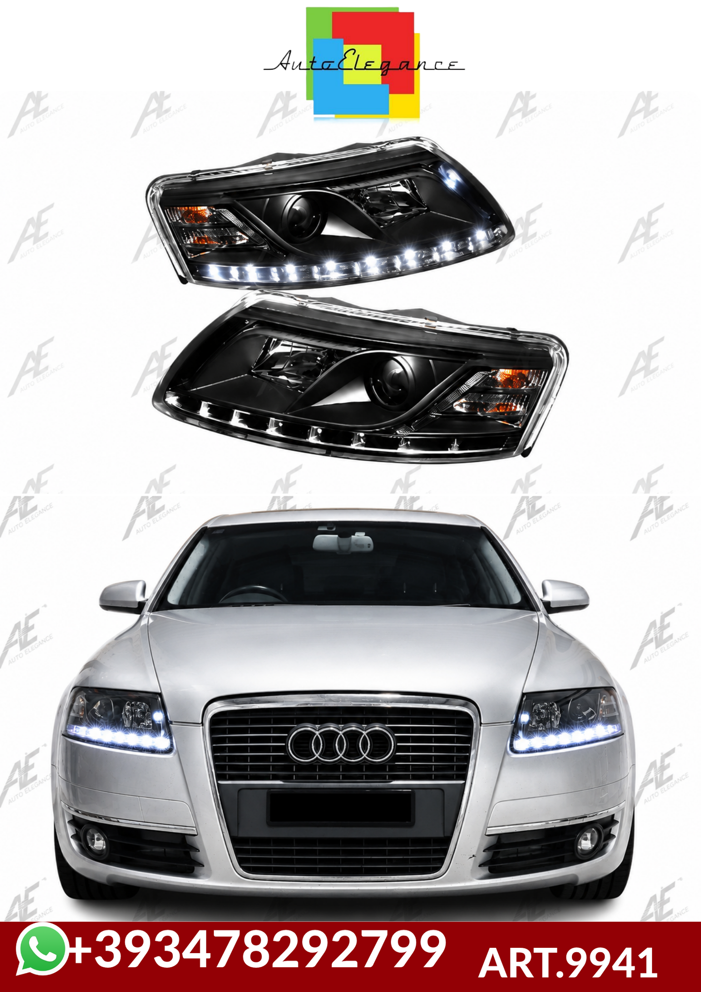 💕ART.9941 FARI  ANTERIOIRI  AUDI A6 2004-2011 C6 4F Headlights💕