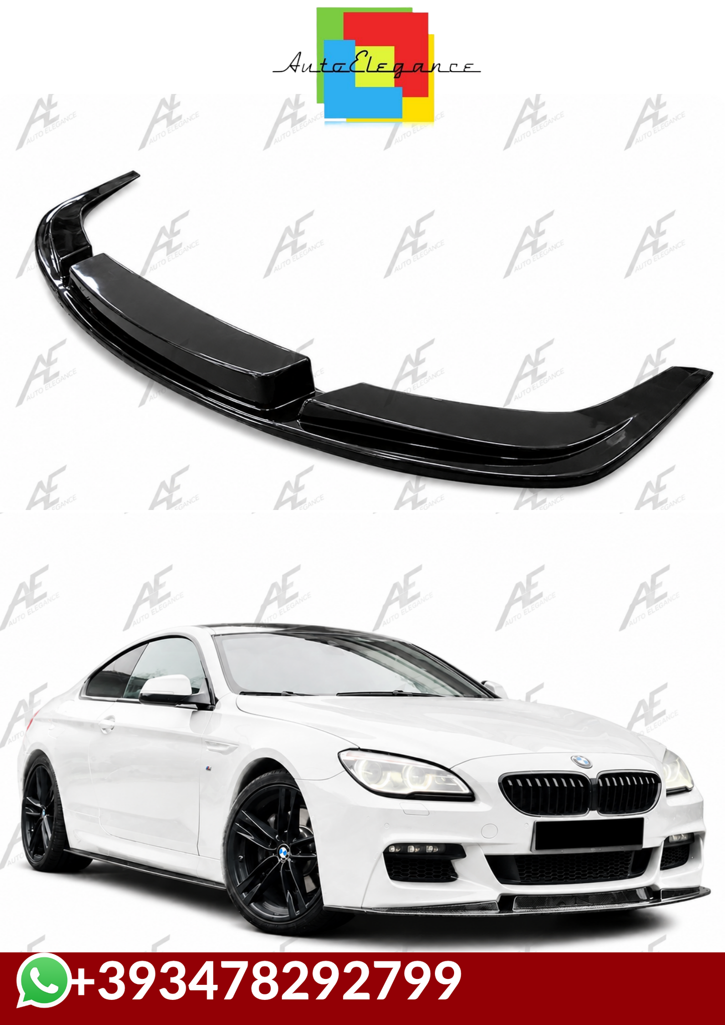 💕SPLITTER  BMW 6 F06 2011+ NERO  LUCIDO 💕