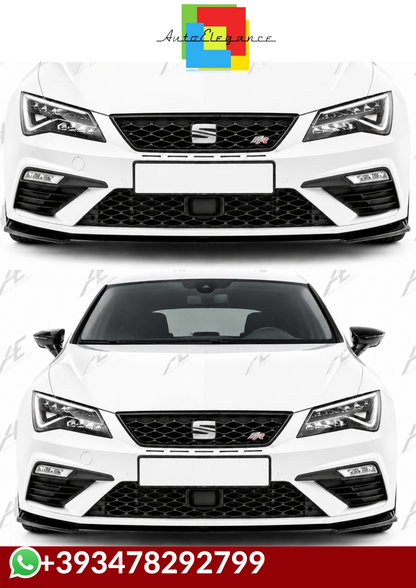 💕SPLITTER   Seat Leon Mk3 FL 2017+  NERO  LUCIDO 💕