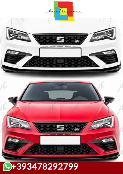 💕SPLITTER   Seat Leon Mk3 FL 2017+  NERO  LUCIDO 💕