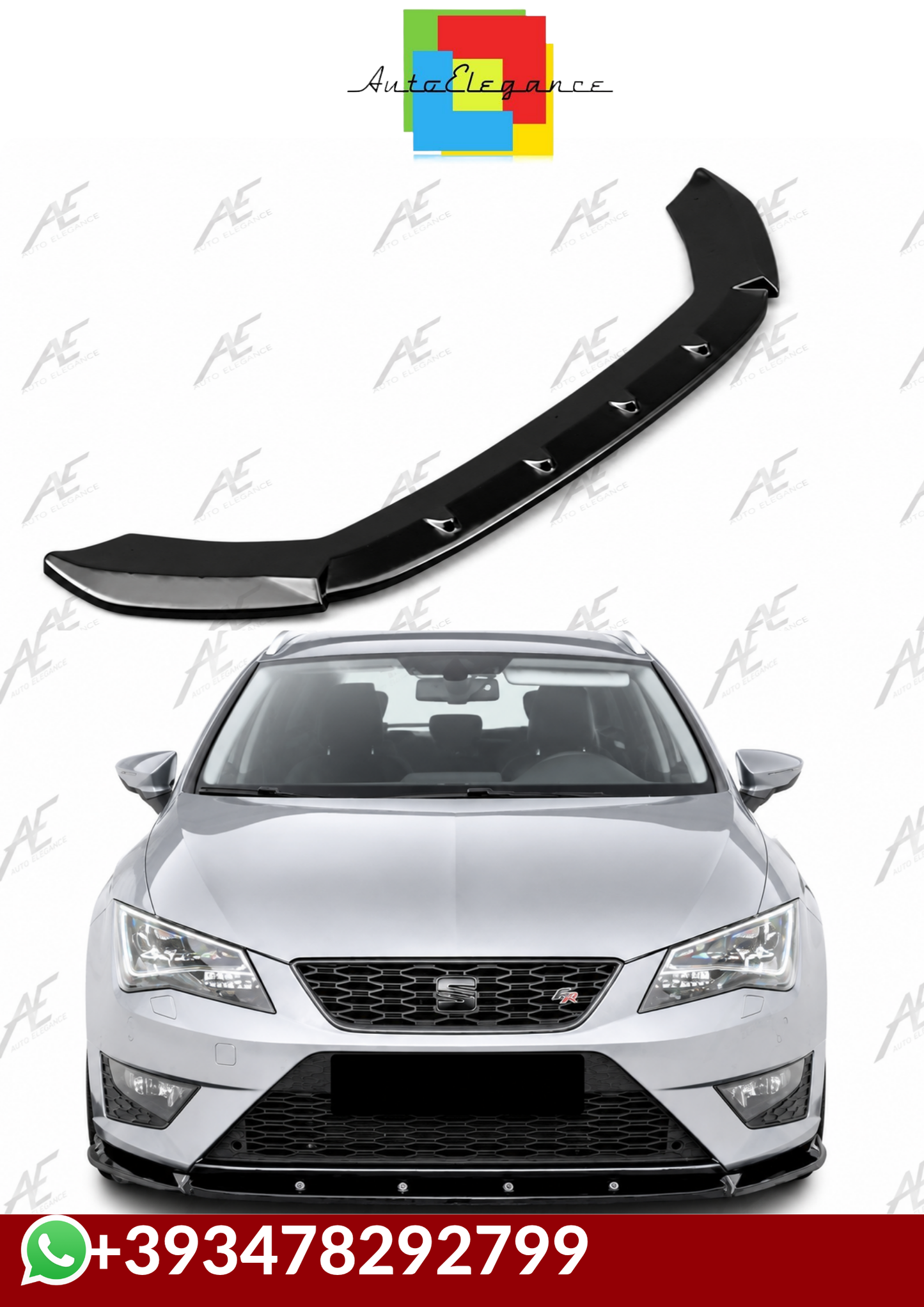 💕SPLITTER   Seat Leon Mk3 2012+  NERO  LUCIDO 💕