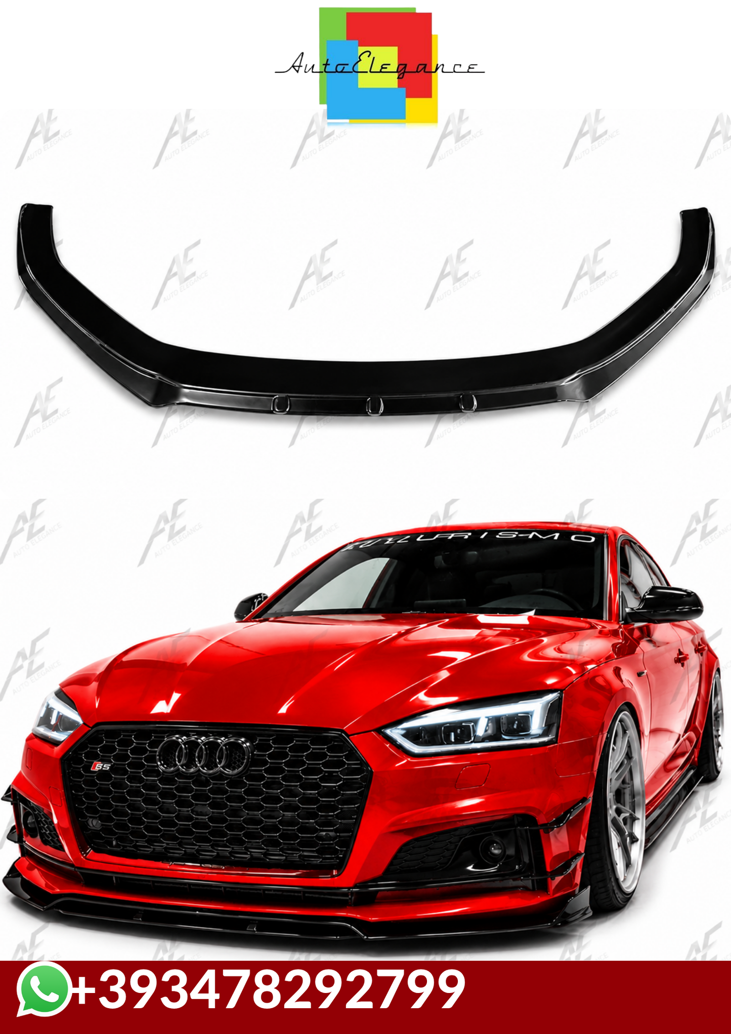💕SPLITTER  Audi A5 S B9 2016+ NERO  LUCIDO 💕
