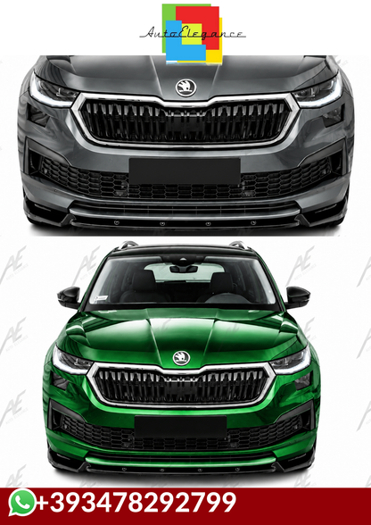 💕SPLITTER  Skoda Kodiaq Mk1 FL 2021+  NERO  LUCIDO 💕