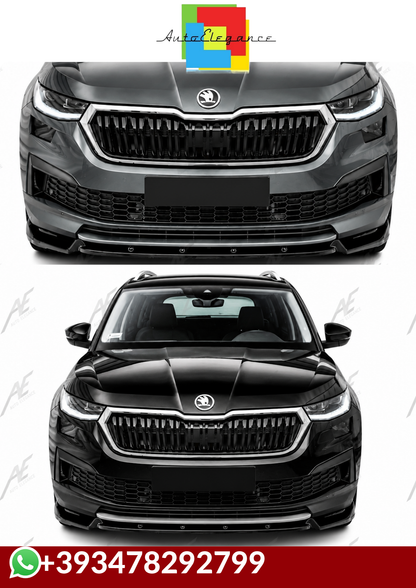 💕SPLITTER  Skoda Kodiaq Mk1 FL 2021+  NERO  LUCIDO 💕