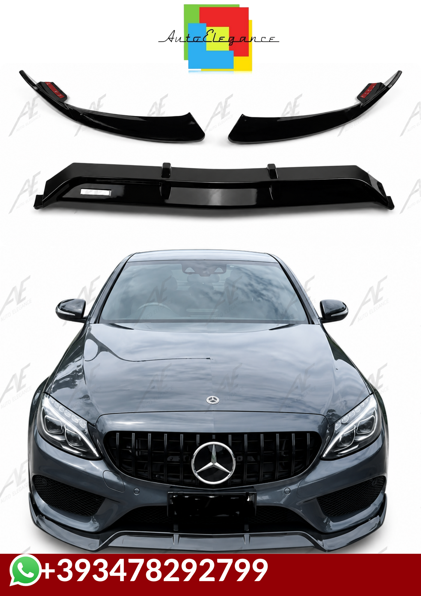 💕SPLITTER  Mercedes Benz C W205 2014-2022💕