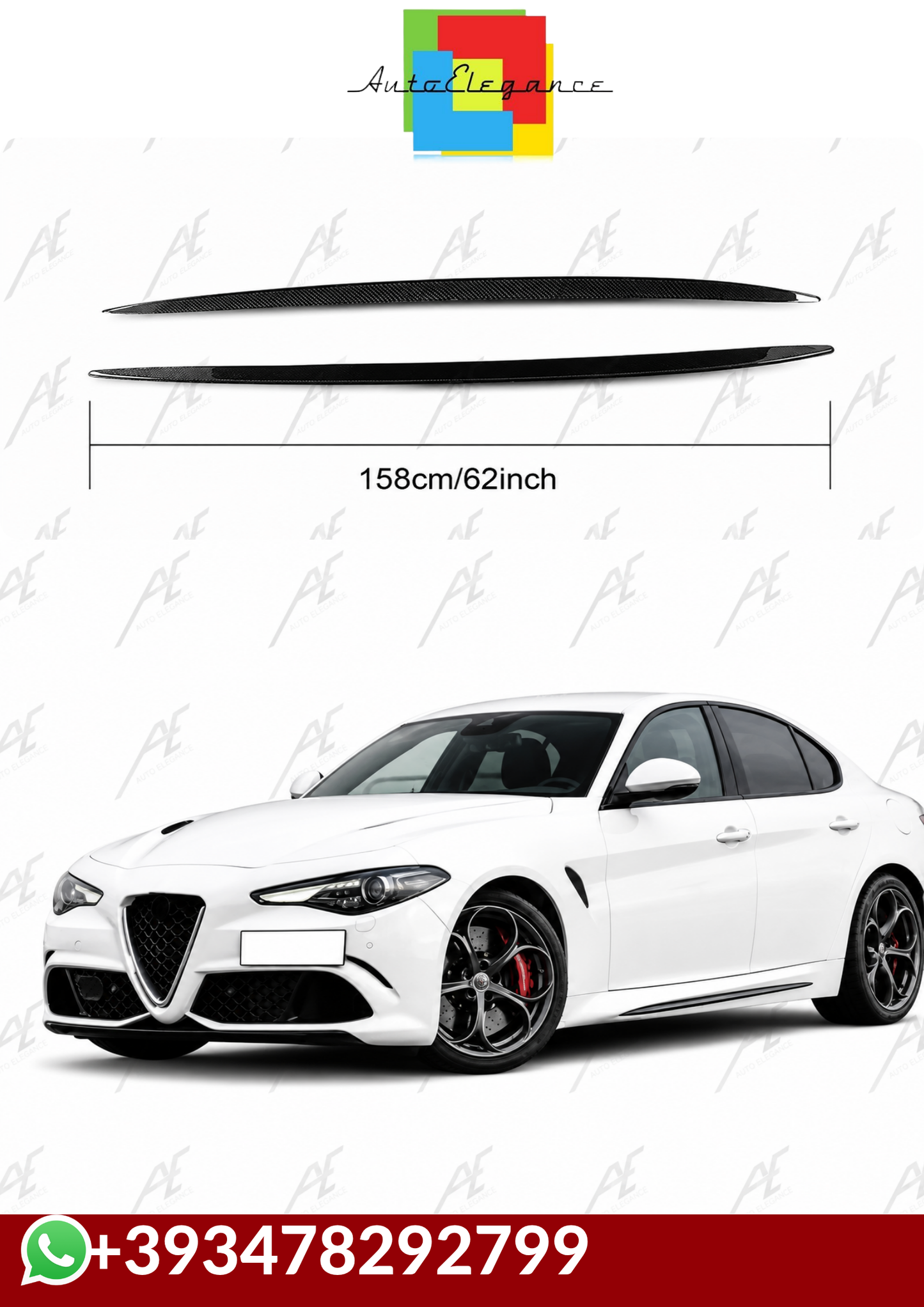 💕 MINIGONNE  Alfa Romeo Giulia  Sport 2015-2022 💕