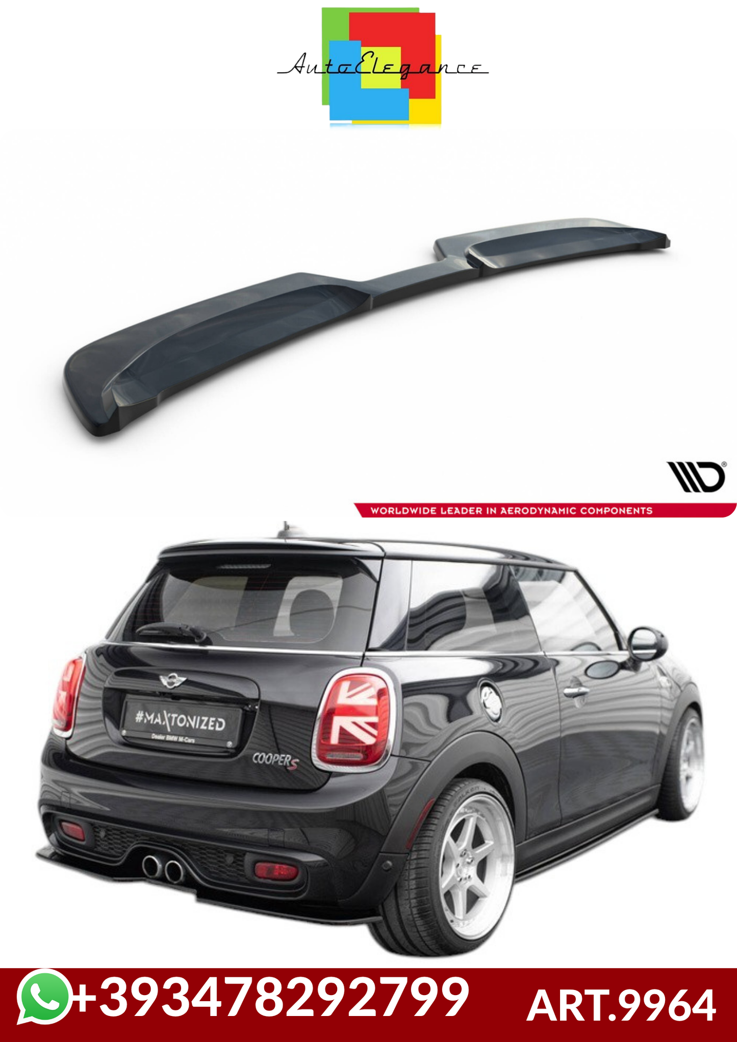 💕ART.9964 SPLITTER POSTERIORI Mini Cooper S F56 / F56 Facelift💕
