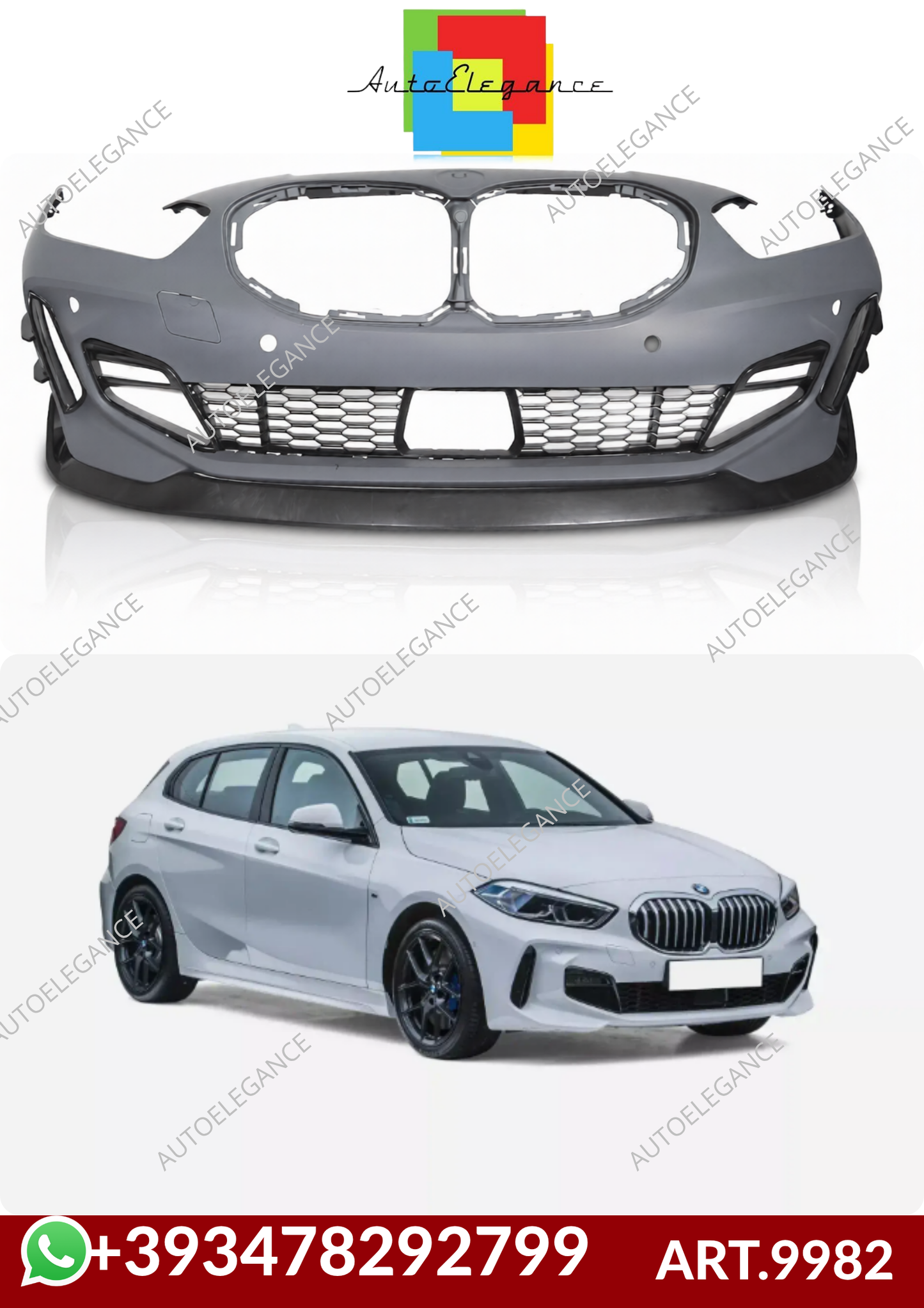 💕ART.9982 PARAURTI ANTERIORI  BMW 1 F40 19-24💕