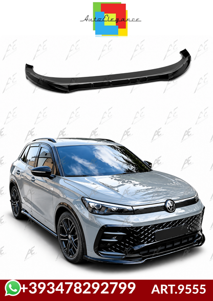 💕ART.9555 SPLITTER Volkswagen Tiguan Mk3 R-Line NERO  LUCIDO💕